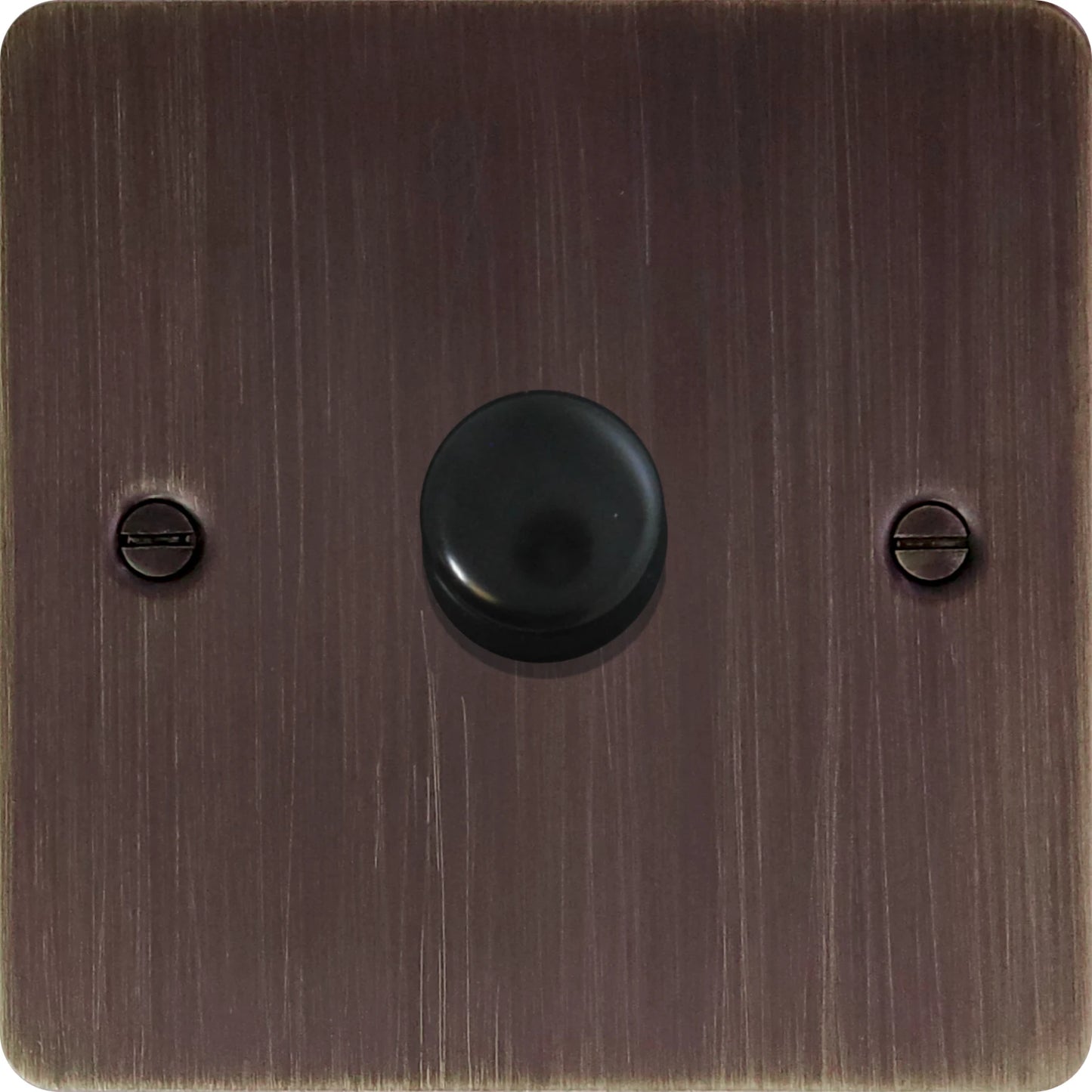 Flat Antique Copper 1 Gang 120W LED Dimmer