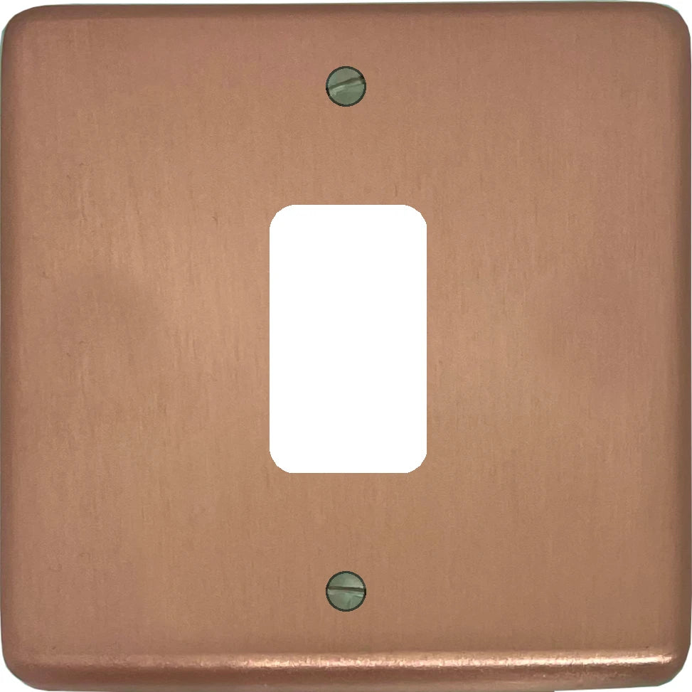 Contour Rose Gold 1 Gang Grid Plate