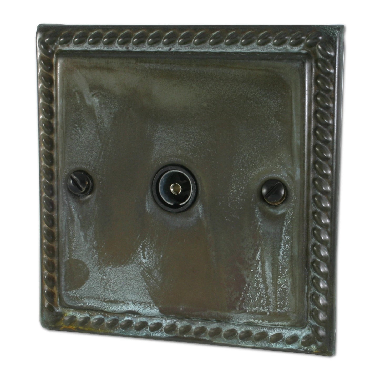 Georgian Verdigris 1 Gang Coax Point