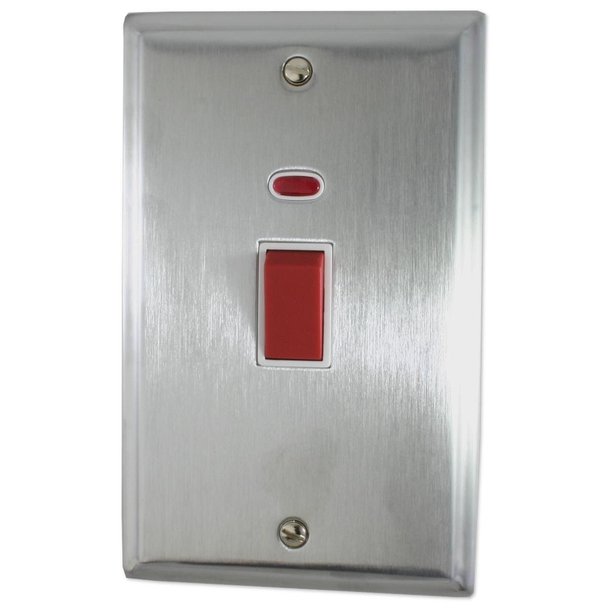 Deco Satin Chrome L/Plate