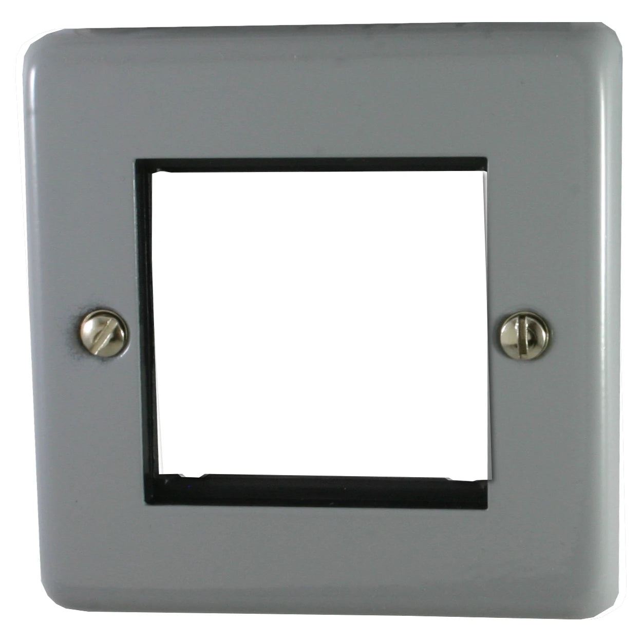 Contour Light Grey 1 Gang 2 Mod Euro
