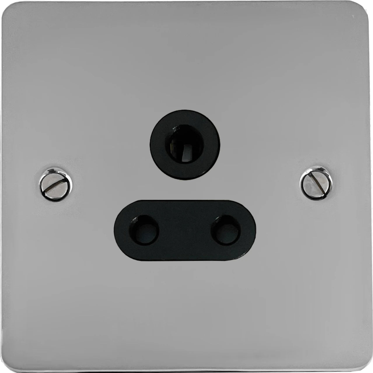 Flat Polished Chrome 5 Amp Socket