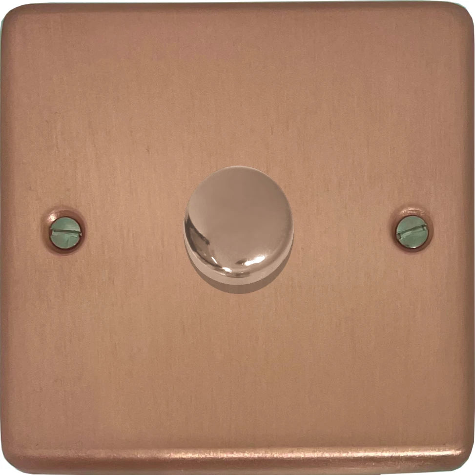 Contour Rose Gold 1 Gang 120W LED Dimmer