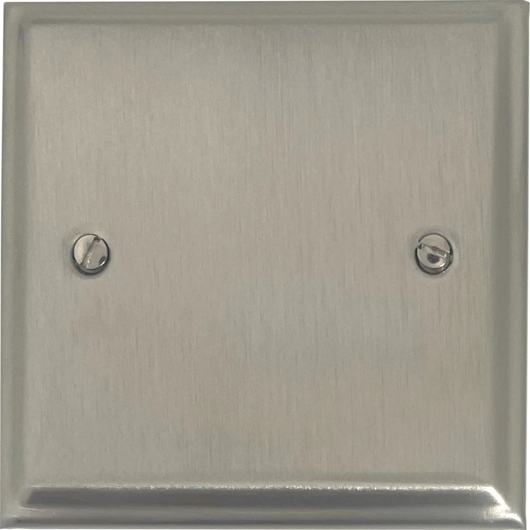 Deco Satin Nickel 1 Gang Blank