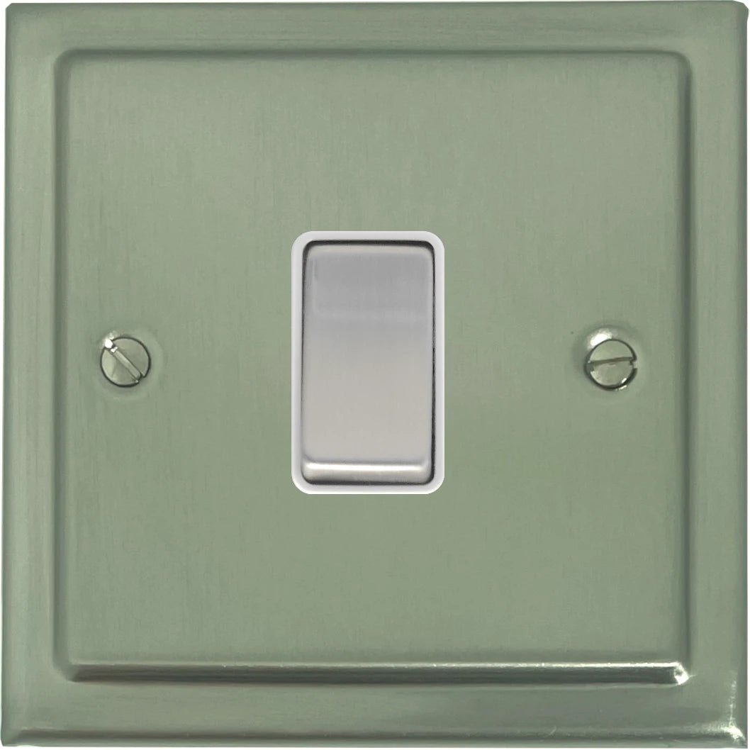 Trimline Satin Nickel 1 Gang Switch
