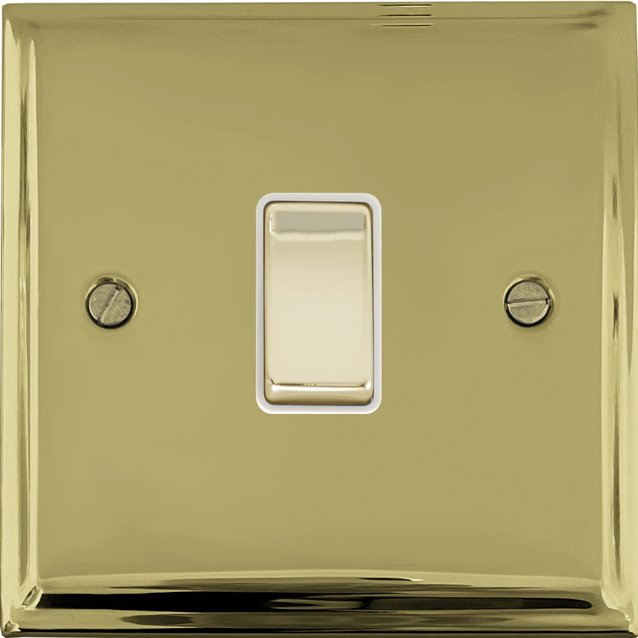 Deco Polished Brass 1 Gang Switch