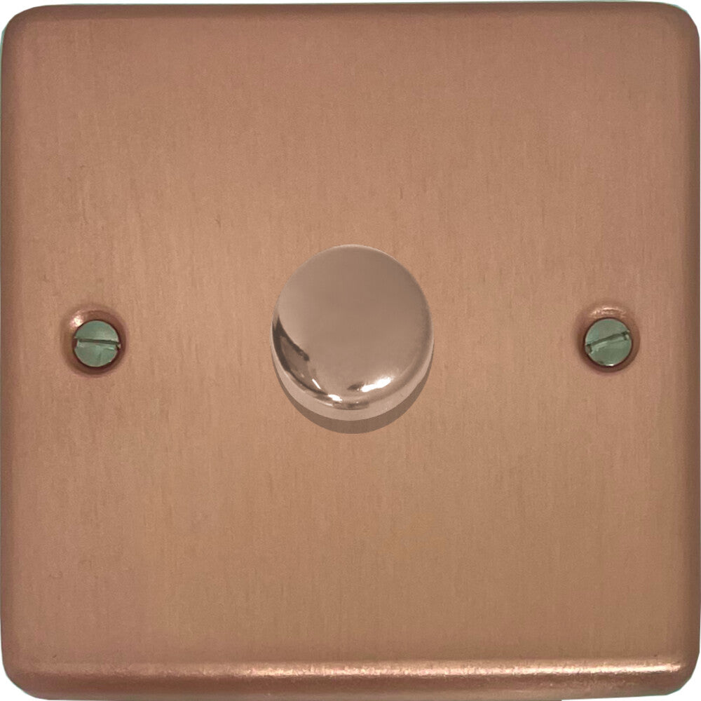 Contour Rose Gold 1 Gang 120W LED Dimmer