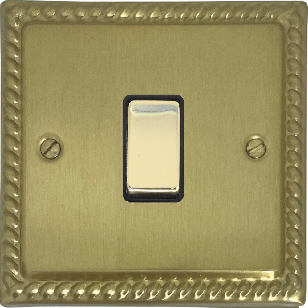 Georgian Satin Brass Intermediate Switch