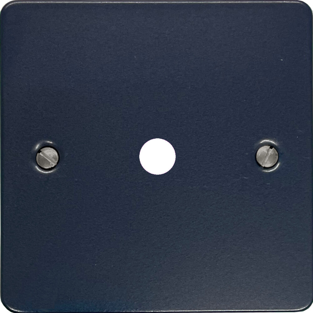 Flat Blue 1 Gang Grid Toggle Plate (Plate Only)
