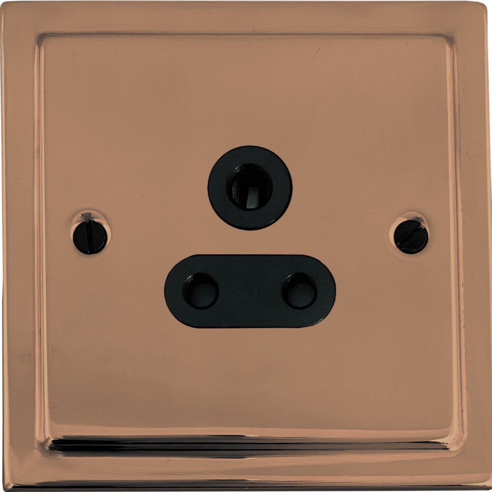 Victorian Polished Copper 5 Amp Socket