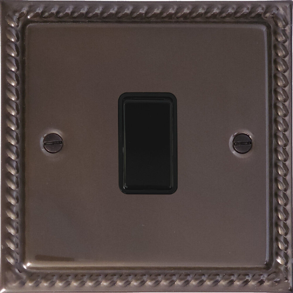 Georgian Medium Bronze 1 Gang Switch
