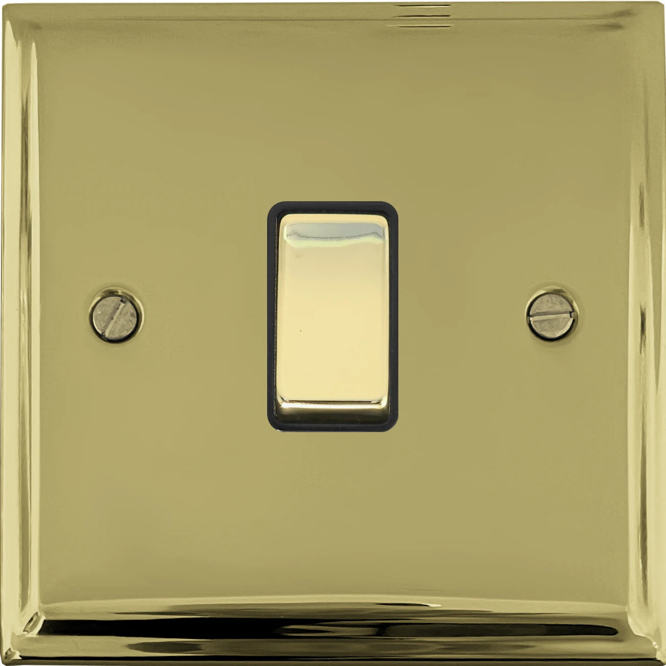 Deco Polished Brass 1 Gang Switch