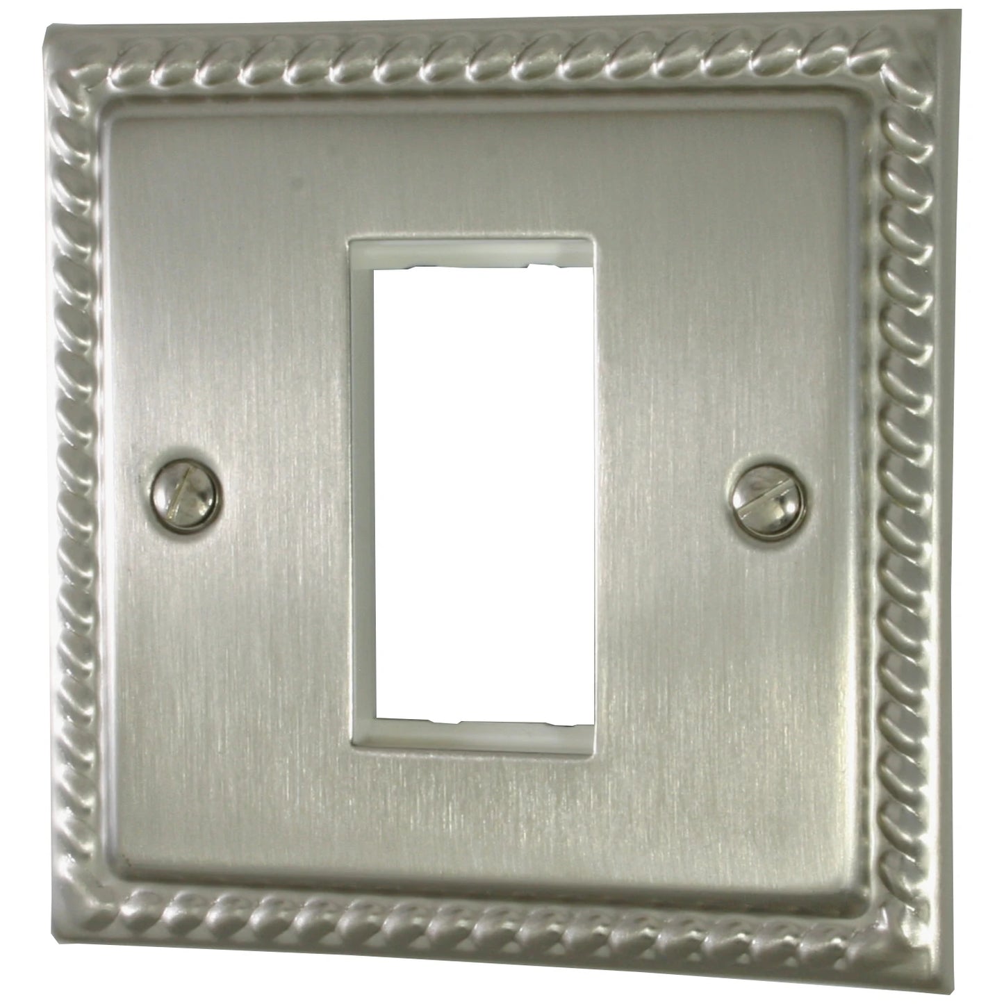 Georgian Satin Nickel 1 Gang Modular Plate