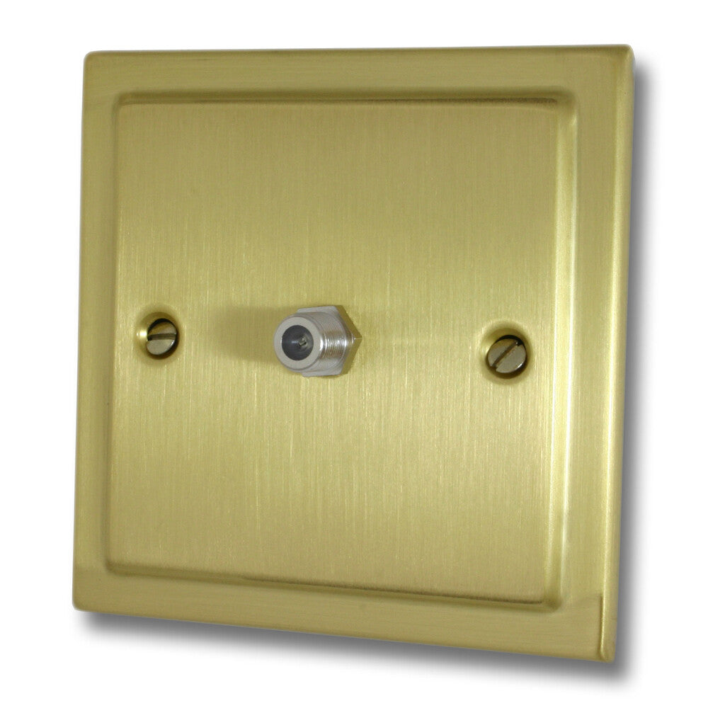 Victorian Satin Brass Satellite Point