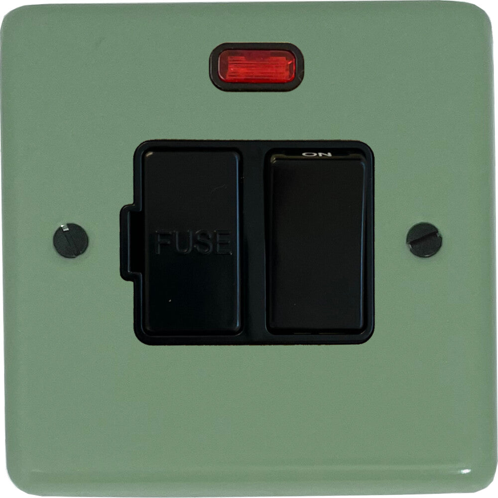 Classic Sage Green Switched Fuse Spur with Neon (Black Switch)