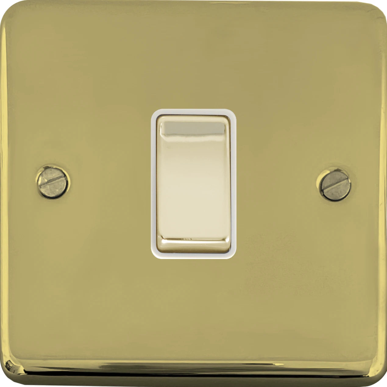 Contour Polished Brass 1 Gang 2 Way Switch