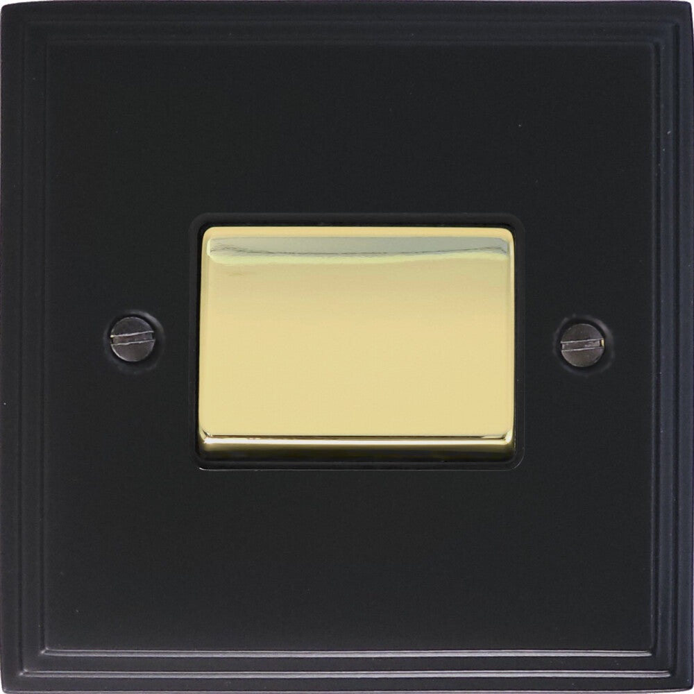 Victorian Flat Black Fan Isolator
