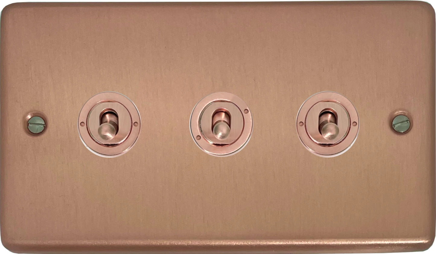 Contour Rose Gold 3 Gang Toggle