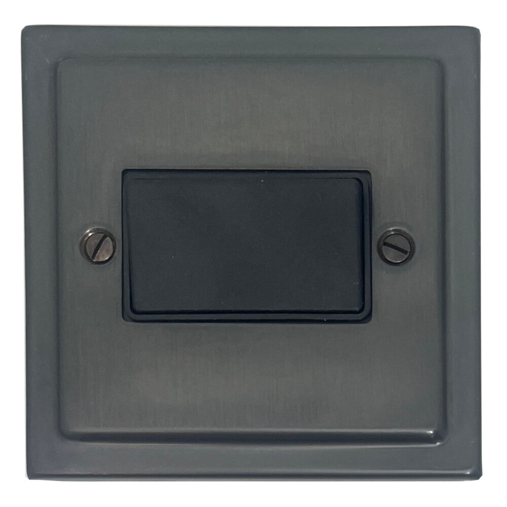 Victorian Black Bronze Fan Isolator