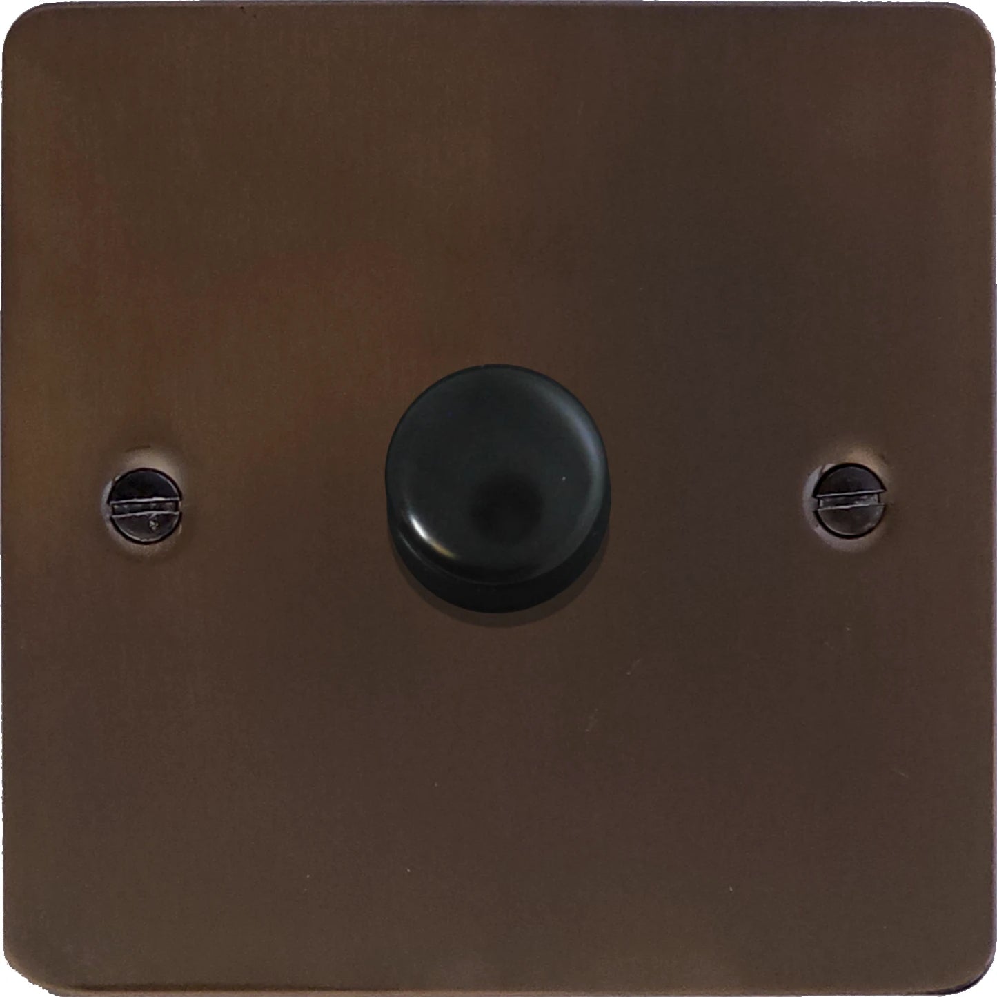 Flat Medium Bronze 1 Gang LED Dimmer