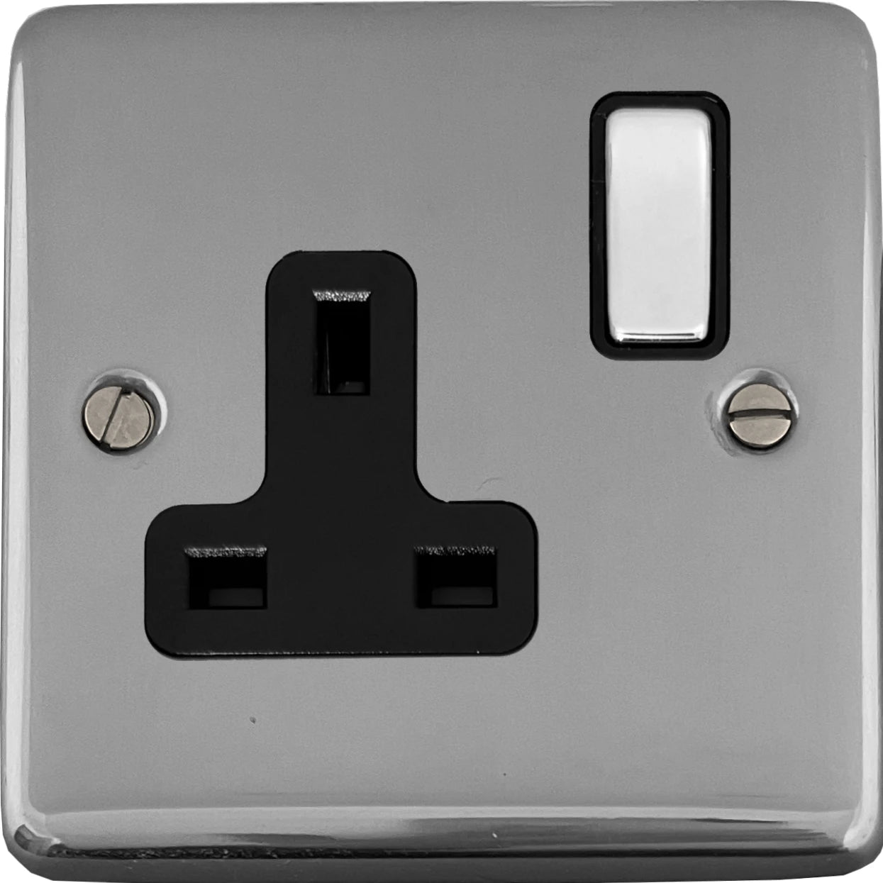 Contour Polished Chrome 1 Gang Switched Socket