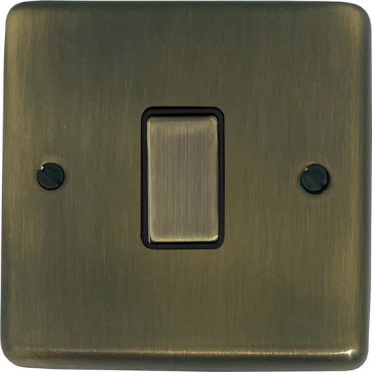 Contour  Antique Brass 1 Gang Switch (Brass Switch)