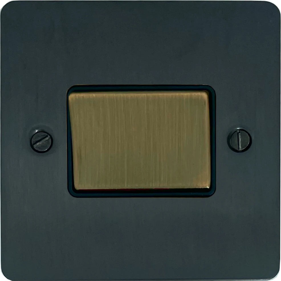 Flat Black Bronze Fan Isolator