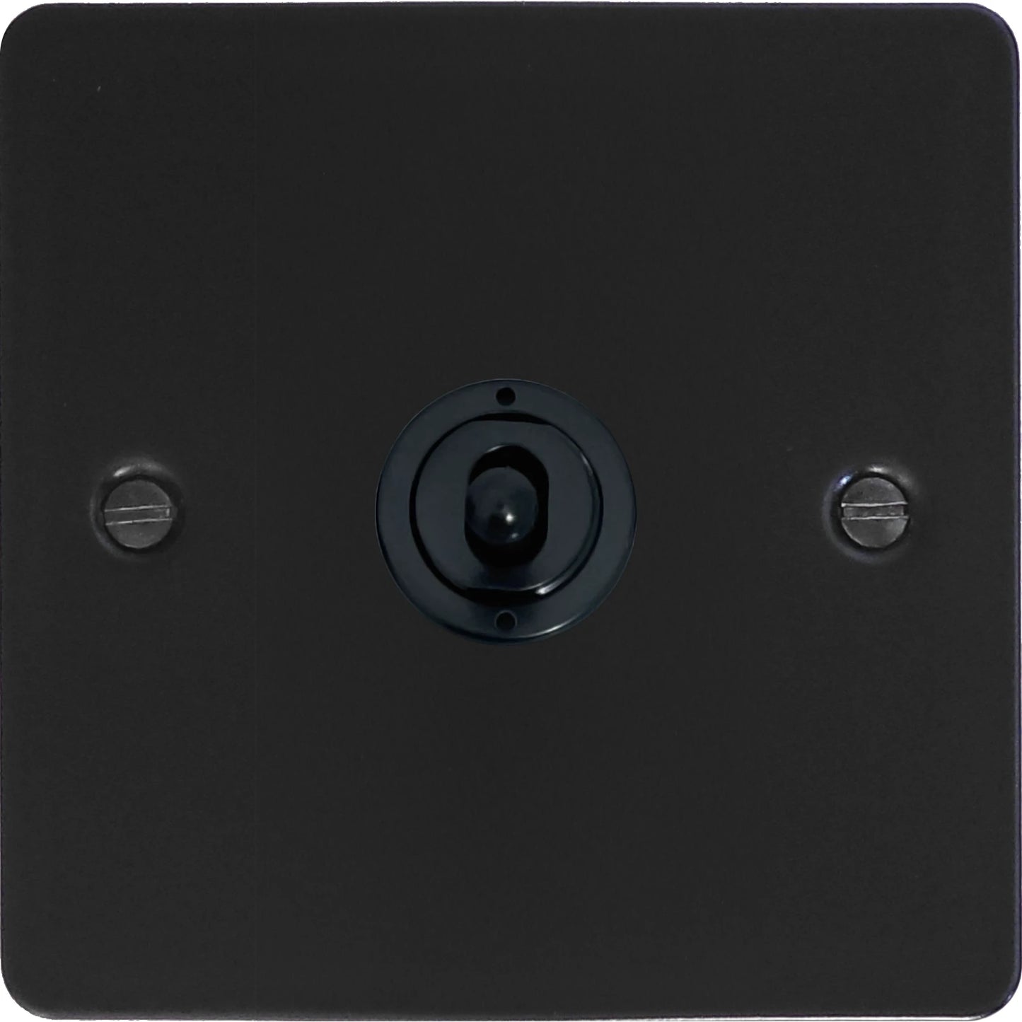 Flat Black 1 Gang Toggle Switch (Flat Black Toggle)