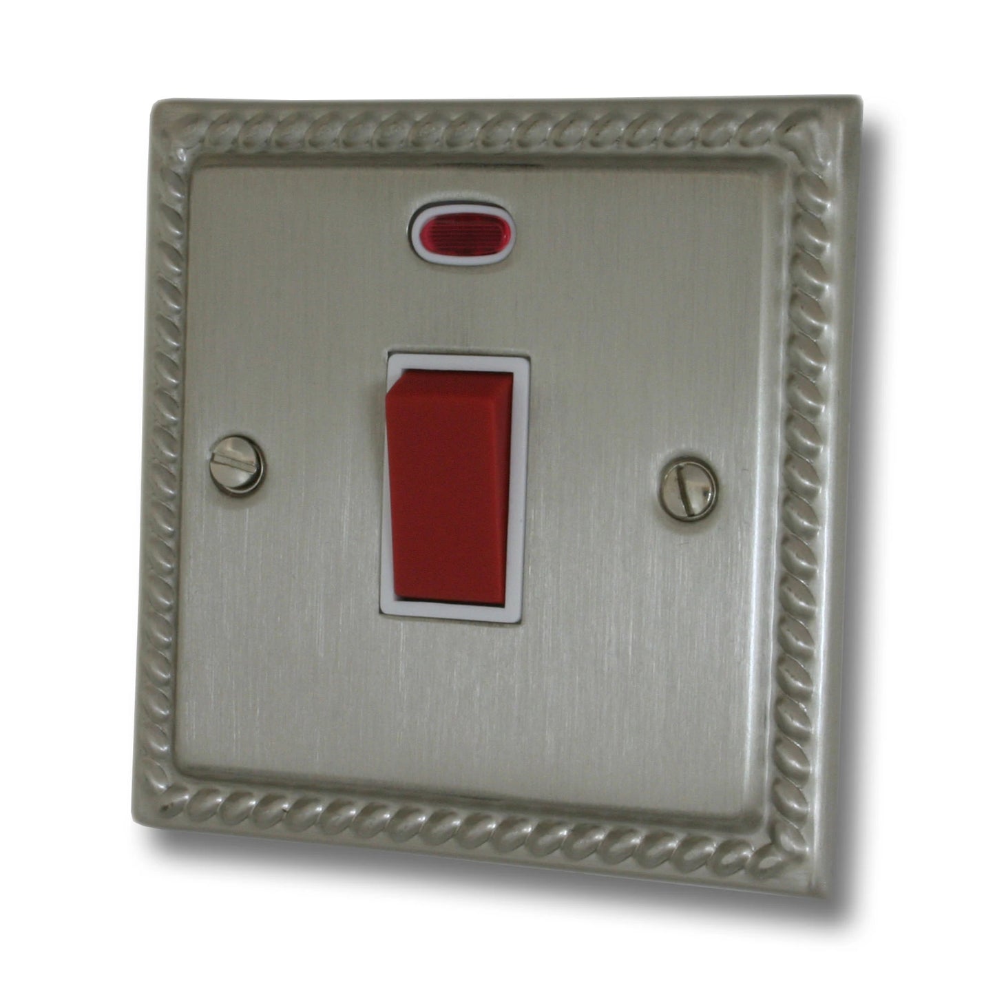Georgian Satin Nickel 45 Amp Dp Switch & Neon