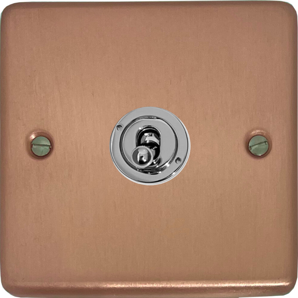 Contour Rose Gold 1 Gang Toggle (Chrome Toggle)