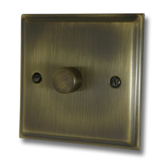 Deco Antique Brass 1 Gang LED Dimmer