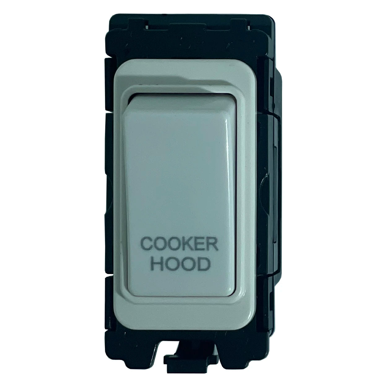 20A DP Switch - Engraved with - Cooker Hood - All White Insert