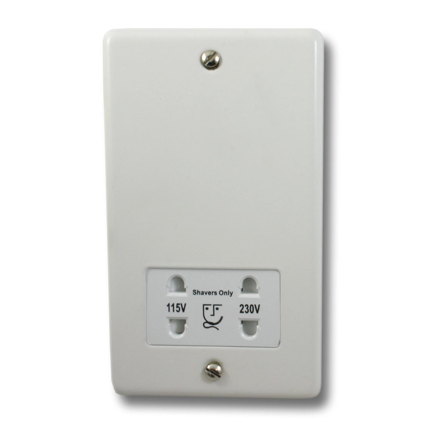 Contour Flat White Shaver Socket