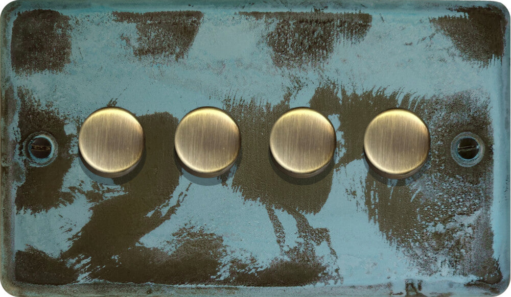 Contour Verdigris 4 Gang LED Dimmer