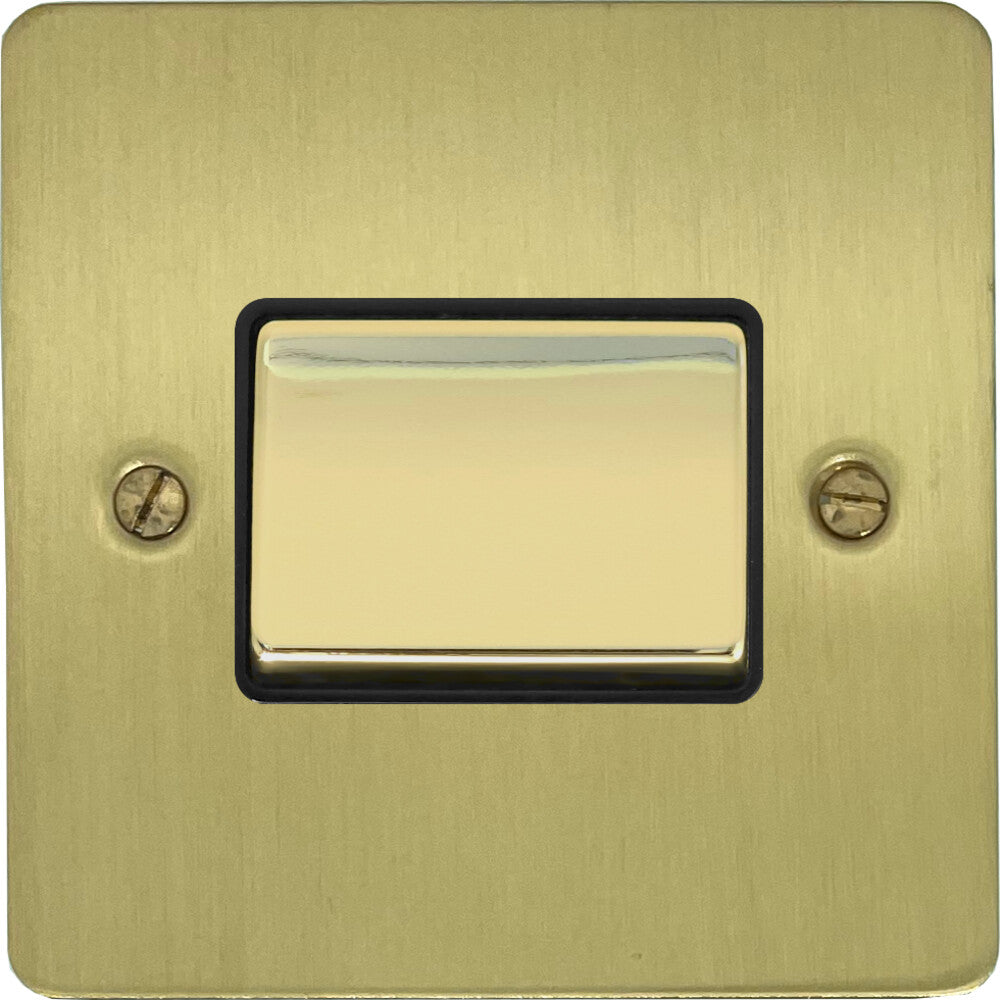 Flat Satin Brass Fan Isolator