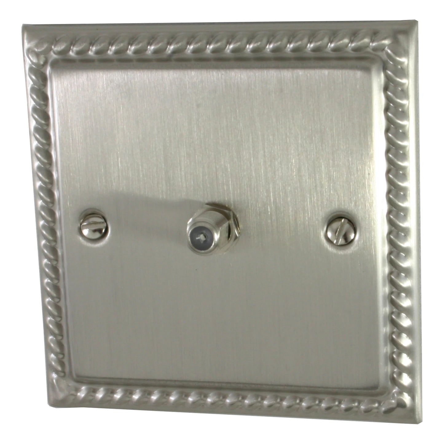 Georgian Satin Nickel 1 Gang Satellite Point