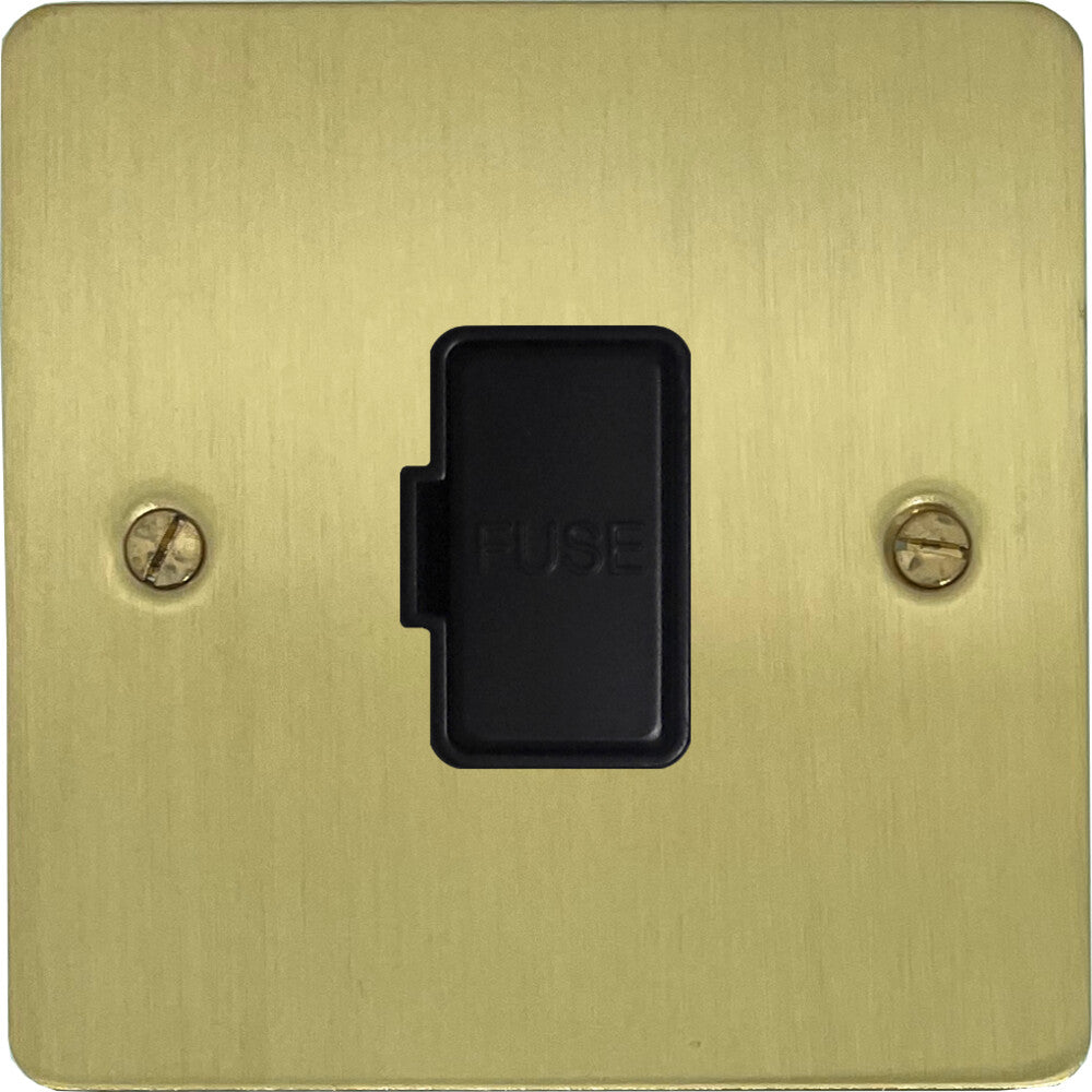 Flat Satin Brass Unswitched Spur
