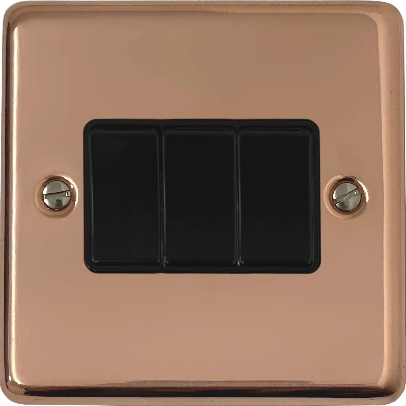 Contour Bright Copper 3 Gang Switch