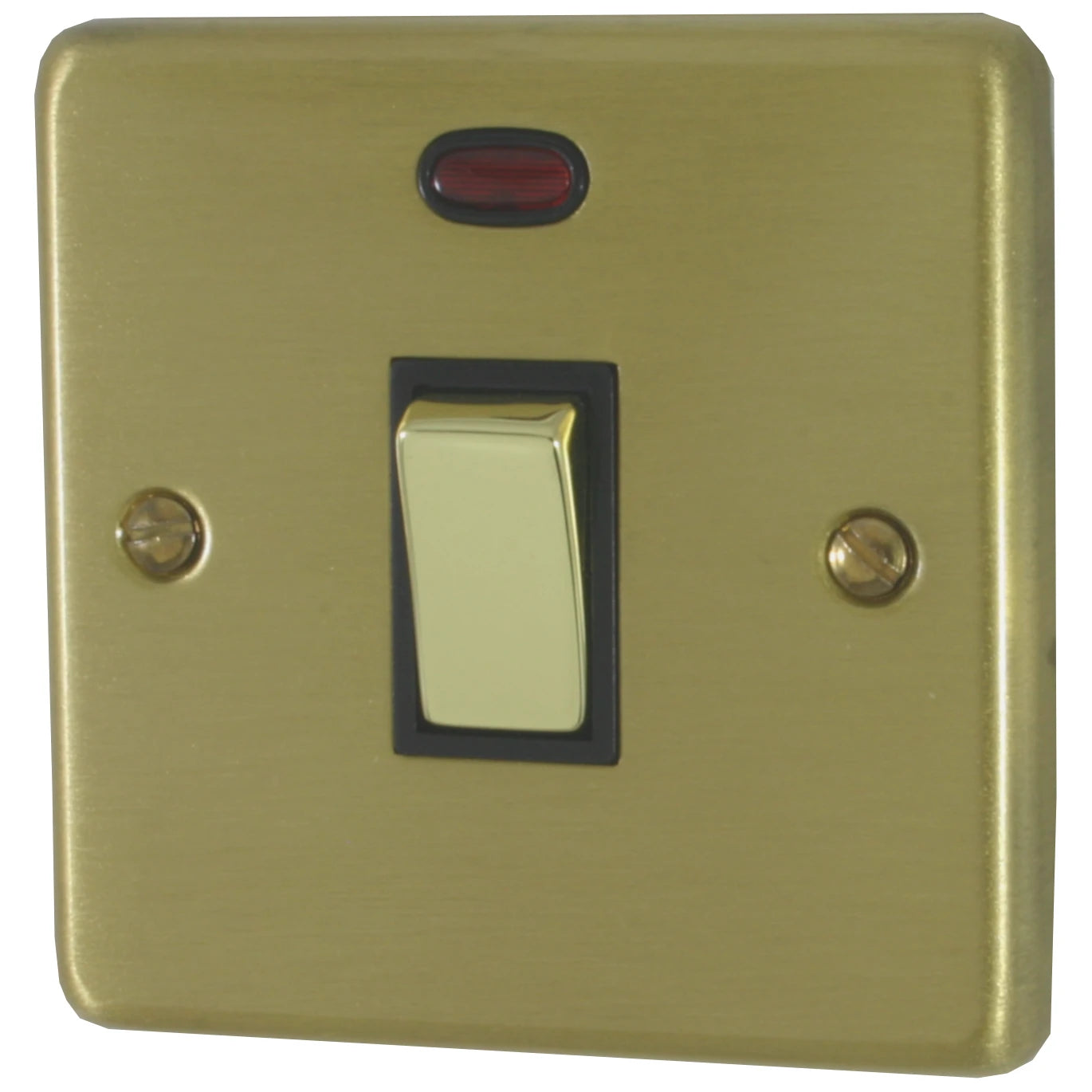 Contour Satin Brass 20A DP Switch