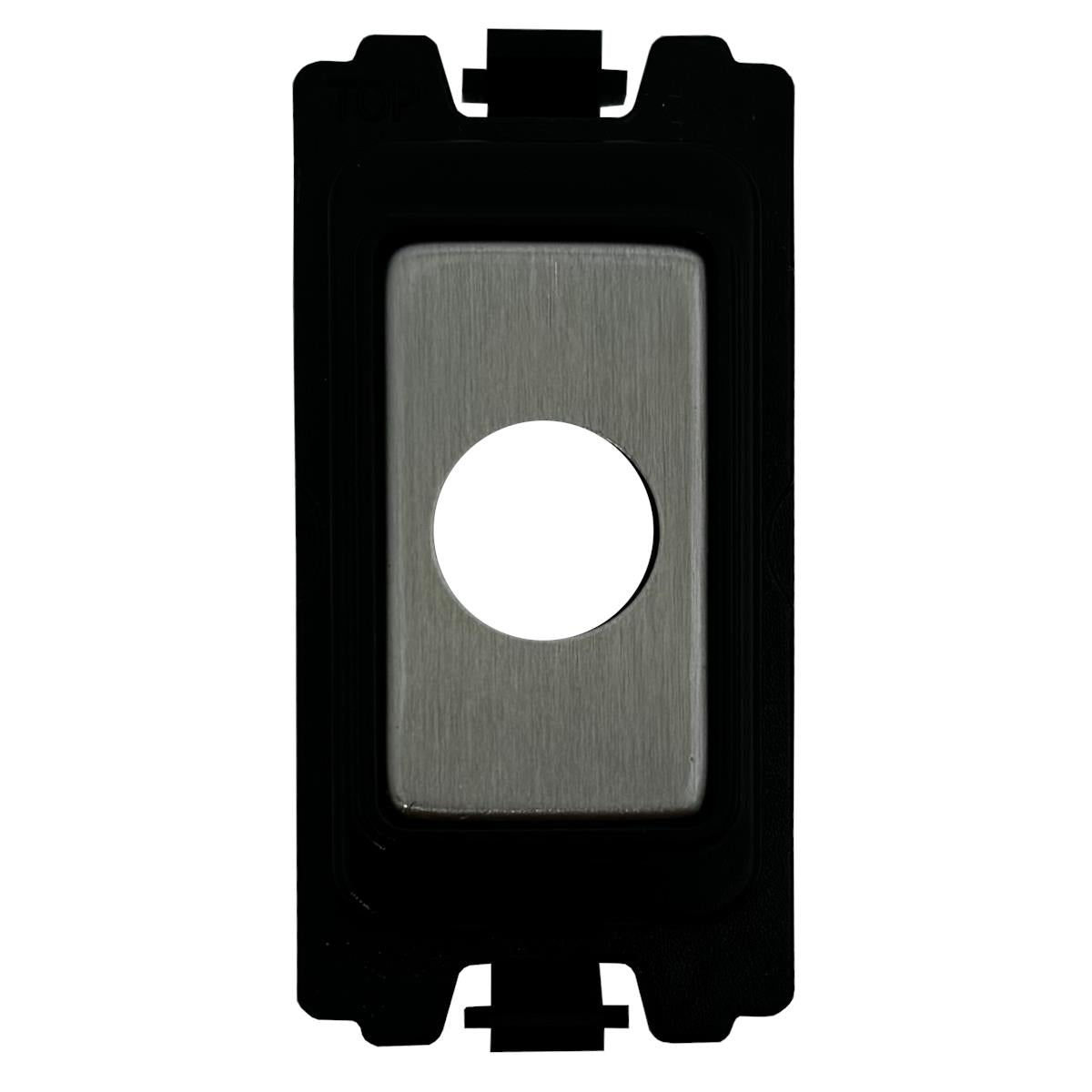 Flex Outlet Grid - Black and Satin Chrome Switch