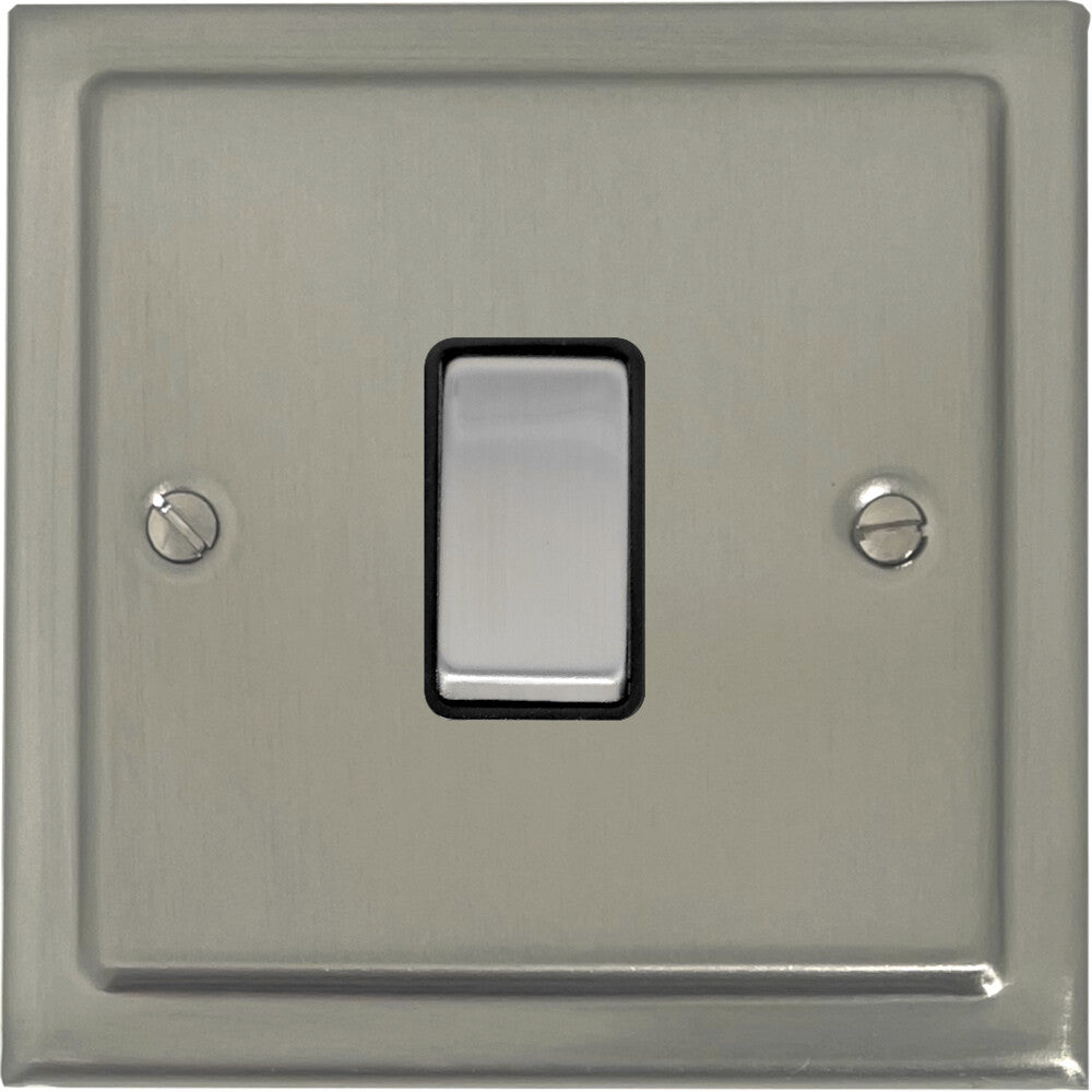 Victorian Satin Nickel 1 Gang Switch