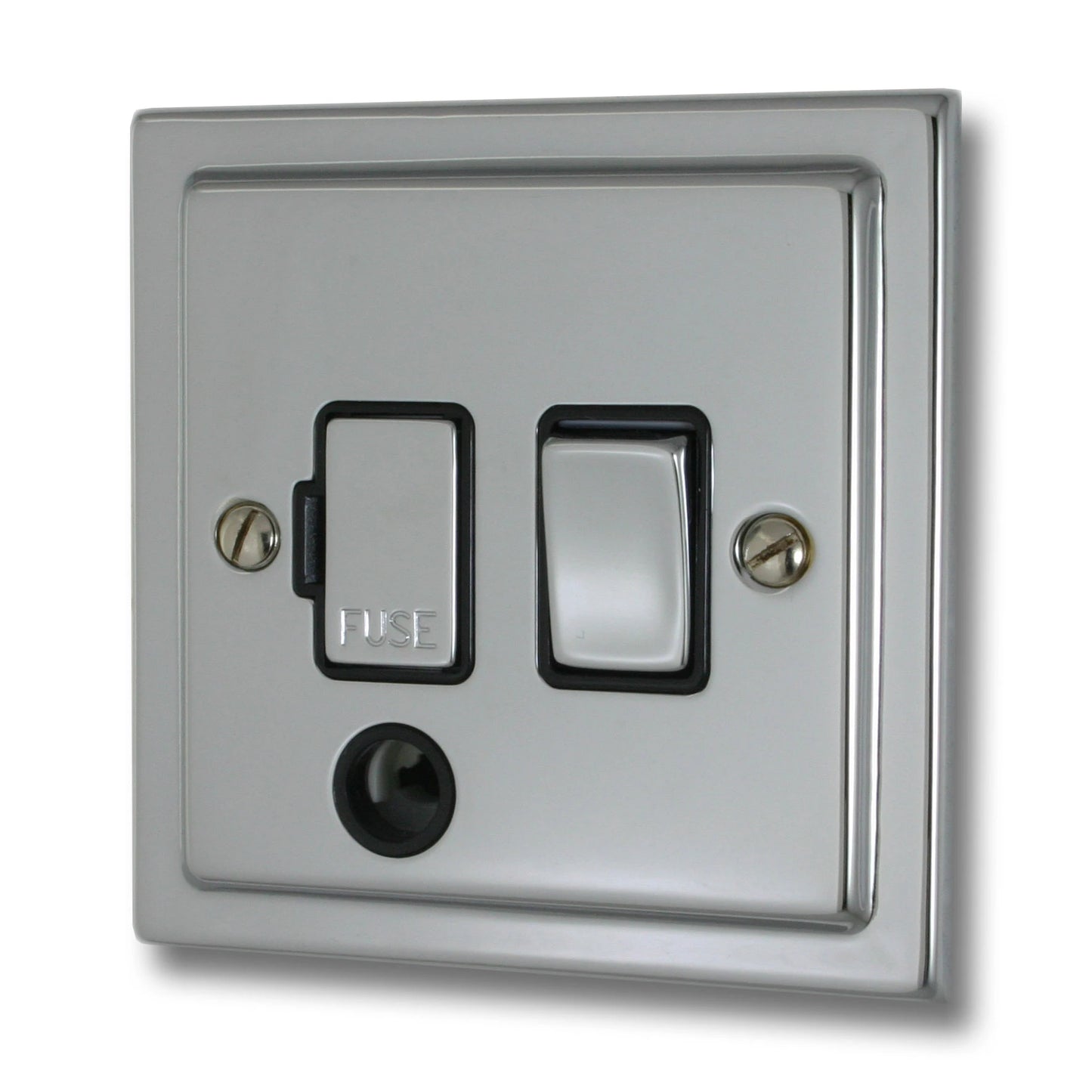 Victorian Polished Chrome Switched Fused Spur