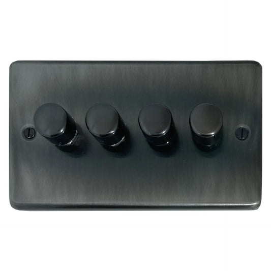 Contour Slate Effect 4 Gang Dimmer LED