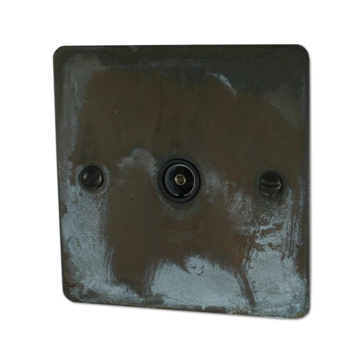 Flat Verdigris 1 Gang Coax Point