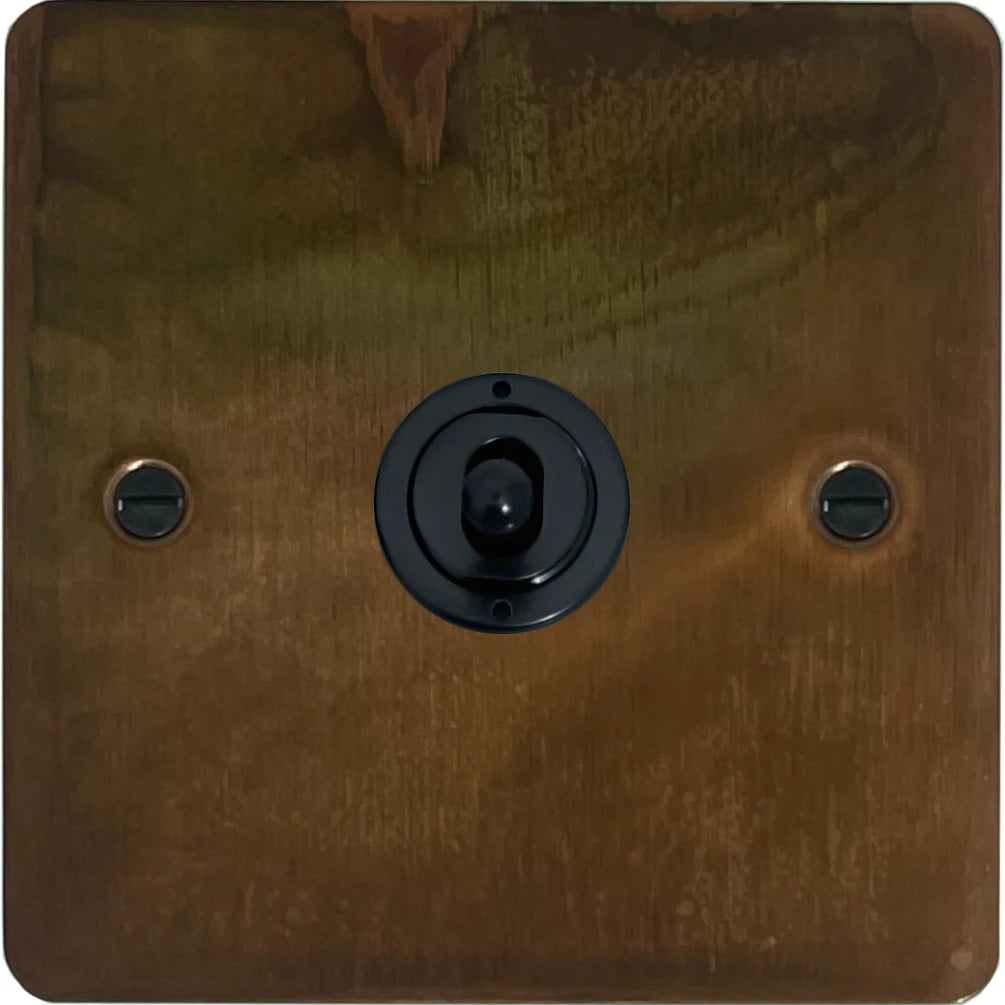 Flat Tarnished Copper Intermediate Toggle (Flat Black Toggle)