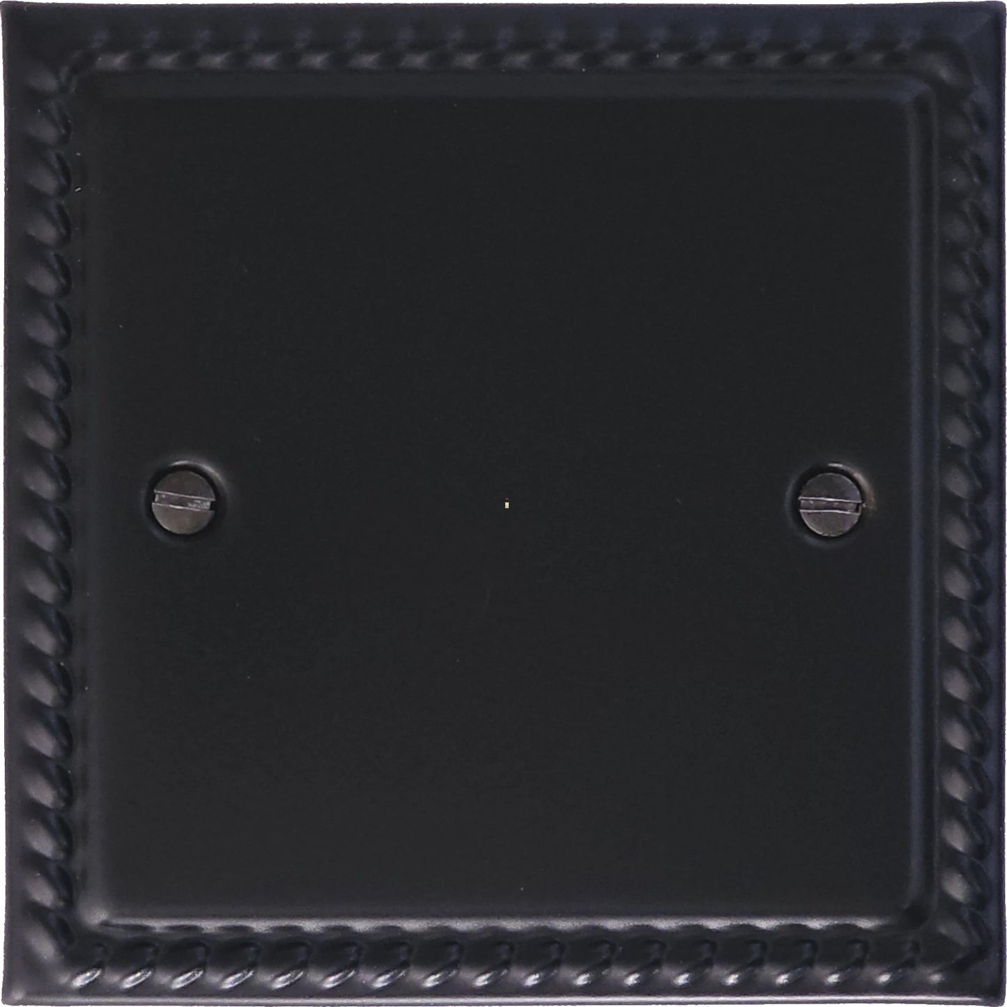 Georgian Flat Black 20Amp Dp Switch & Neon