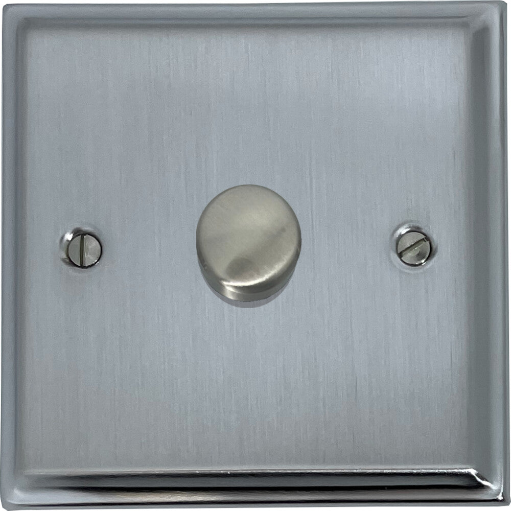 Deco Satin Chrome 1 Gang LED Dimmer