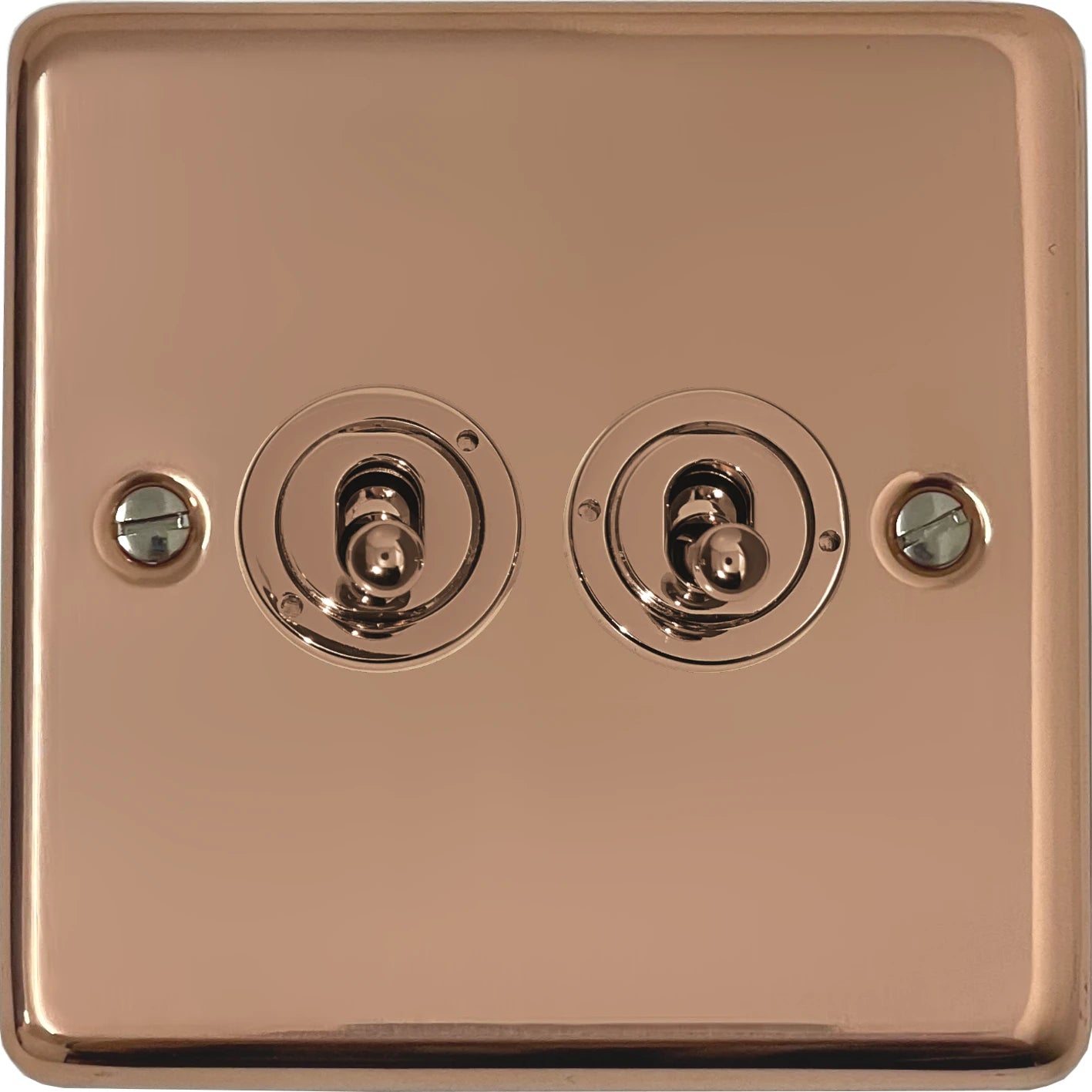 Contour Bright Copper 2 gang Toggle (Copper Toggles)