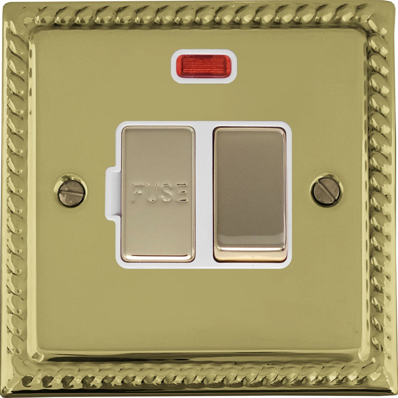 Georgian Polished Brass Swt. Fused Spur & Neon