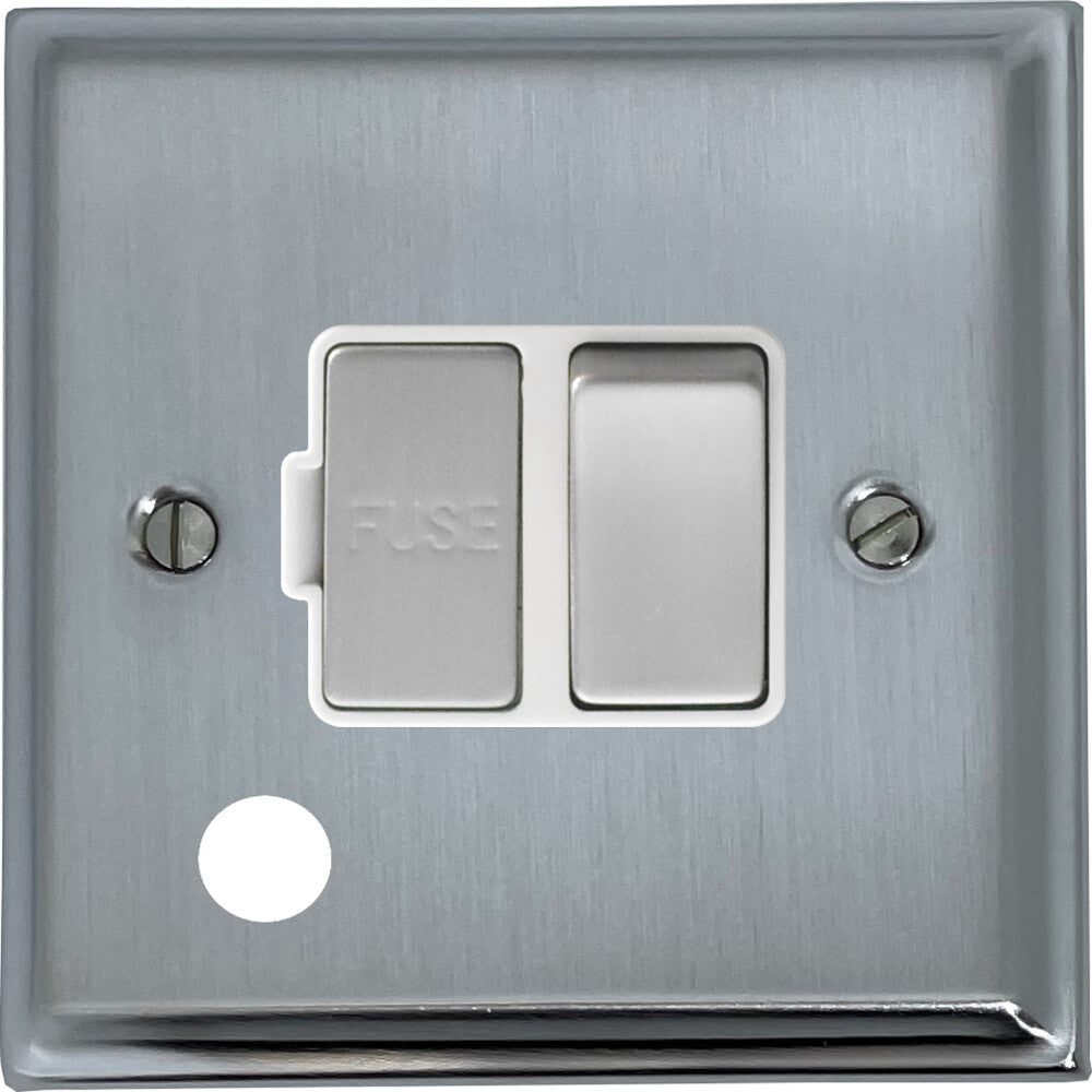 Deco Satin Chrome Swt Fused Spur + Outlet